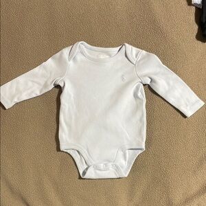 Ralph Lauren Light Blue Long Sleeve Baby Bodysuit